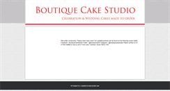 Desktop Screenshot of boutiquecakestudio.com