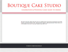 Tablet Screenshot of boutiquecakestudio.com